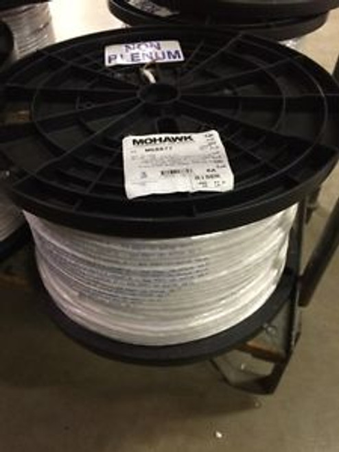 M58877 Mohawk White Cat6A Augmented Riser Cable 1000ft Non-Shielded
