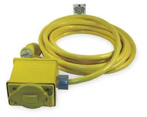 HUBBELL WIRING DEVICE-KELLEMS SPB1 Outlet Box, Pre Wired, (2) 5-15R, Yellow