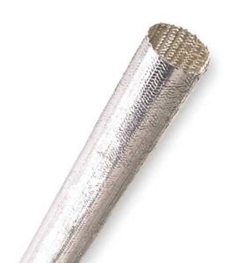 TECHFLEX TTN0.50SV50 Sleeving,1/2 In Aluminized Tube,50 Ft