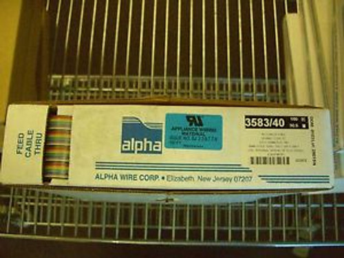 3583/40 MC005 50 FT ALPHA WIRE FLAT CABLE,  40COND, 28AWG, 300V