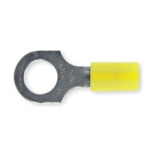 Ring Terminal, Yellow, 12 to 10 AWG, PK50