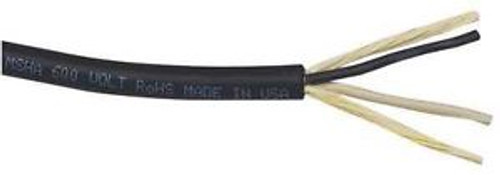 CAROL WXP-4A-1802-50 Service Cord,SOOW,Black,18/2,50 ft. G7899306