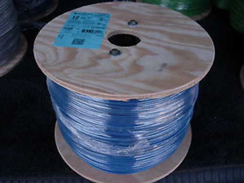 2500 FT  SPOOL OF # 12 STRANDED THHN COPPER WIRE - NEW  (BLUE)