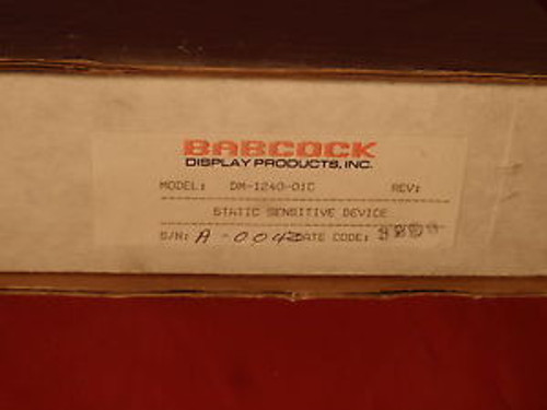 BABCOCK Display DM-1240-01C   DM124001C New