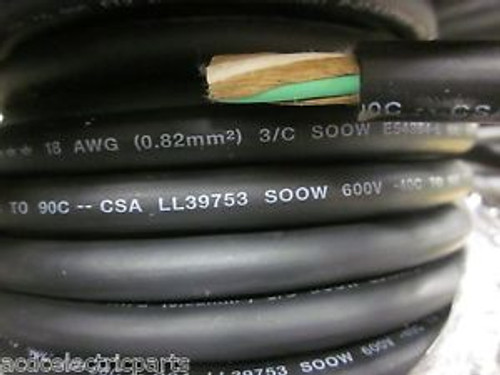 SOOW 18/3 600V PORTABLE CABLE WIRE 1000 FEET