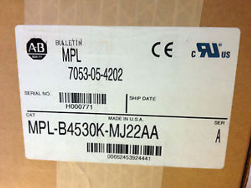 Allen Bradley  MPL-B4530K-MJ22AA  SERVO MOTOR