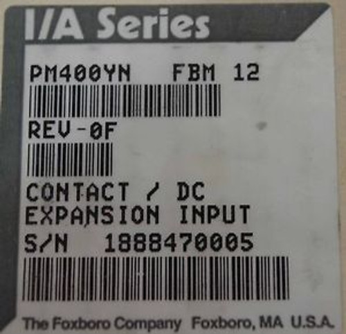 Foxboro I/A Series PM400YN Contact / DC Expansion Input  ++ NEW ++