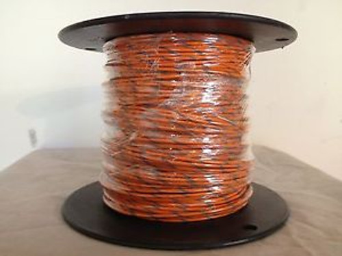 M22759/11-14-3 AWG 14 High Temperature Wire Teflon Â® Orange-Gray Stripe 500 Feet