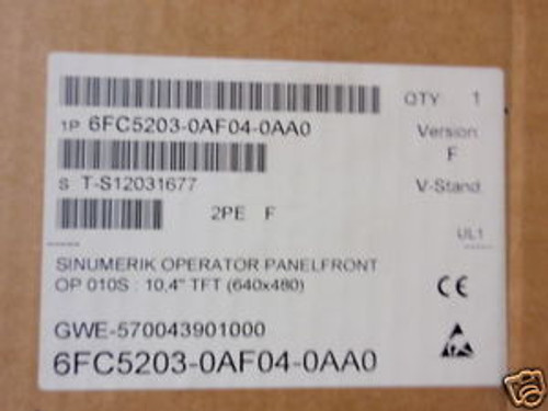 SIEMENS SINUMERIK OP 010S 6FC5203-0AF04-0AA0 New