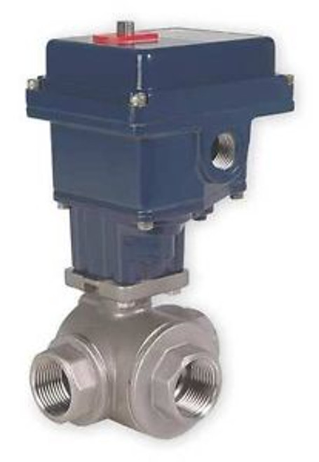 DYNAQUIP CONTROLS EYSA7AJE01 Electronic Ball Valve, SS, 1-1/2 In.