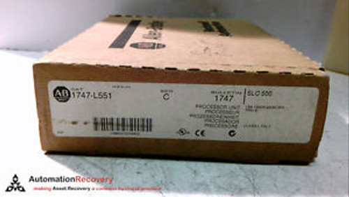 ALLEN BRADLEY 1747-L551 SERIES B SLC 500 CPU PROCESSOR UNIT 16K MEMORY, NEW