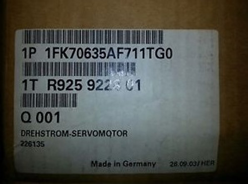Siemens Servo Motor 1FK7 1FK7063-5AF71-1TG0 NEW