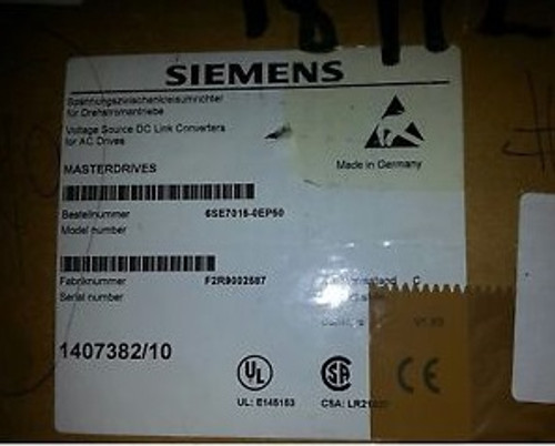 Siemens Simovert Masterdrives Motion Control MC 6SE7015-0EP50 NEW