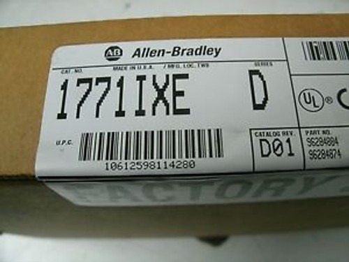 SEALED ALLEN BRADLEY 1771-IXE SERIES D THERMOCOUPLE/MV INPUT MODULE 17711XE  NEW