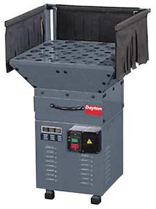 DAYTON 22DL64 Downdraft Table, 800CFM, 2 HP, 240V, 12A