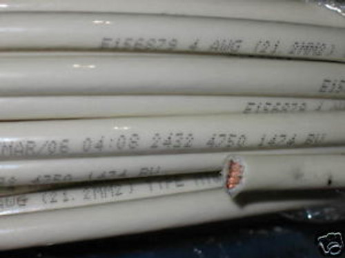 THHN THWN 4 AWG GAUGE STRANDED COPPER WIRE 500 WHITE