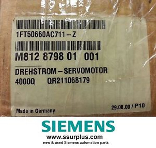 Siemens Servo Motor 1FT5 1FT5066-0AC71-1-Z NEW