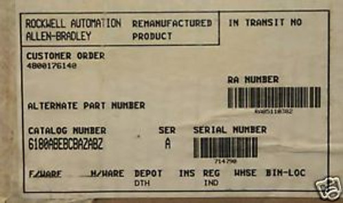 Allen Bradley 6180-ABEBCBAZABZ Ind Comp 6180-ABE  New