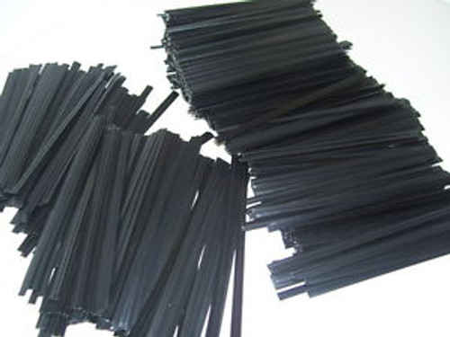 10,000 PLASTIC TWIST TIES BLACK 6  INCHES - GENERAL USE