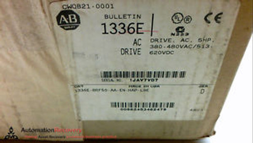 ALLEN BRADLEY 1336E-BRF50-AA-EN-HAP-L9E SERIES D DRIVE, NEW