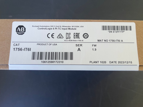 1756-IT6I 1756IT6I Brand New Condition factory sealed