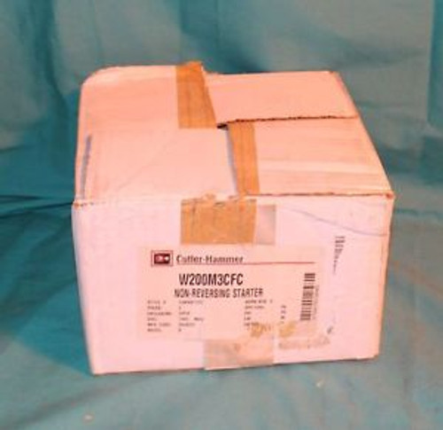 Cutler-Hammer W200M3CFC Non-Reversing Starter 3Pole Nema Size 3 Contactor NEW