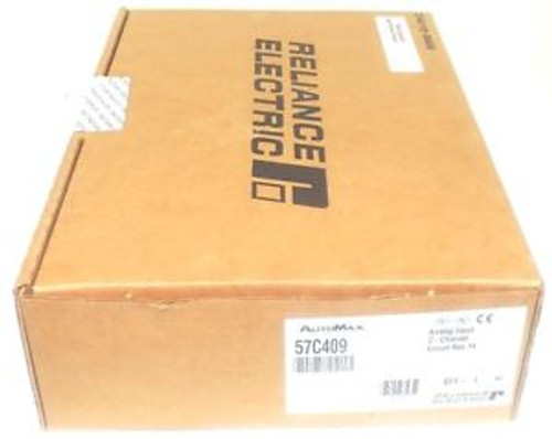 FACTORY SEALED RELIANCE ELECTRIC 57C409 ANALOG INPUT 2-CHANNEL CIRCUIT REV. 11