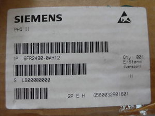 SIEMENS SINUMERIK 6FR2490-0AH12 Kuka ACR-GRT-PHG 6FR24900AH12 New