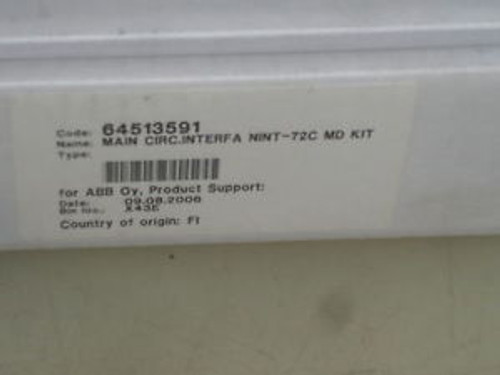 ABB 64513591 MAIN CIRC. INTERFACE NINT-72C  SEALED