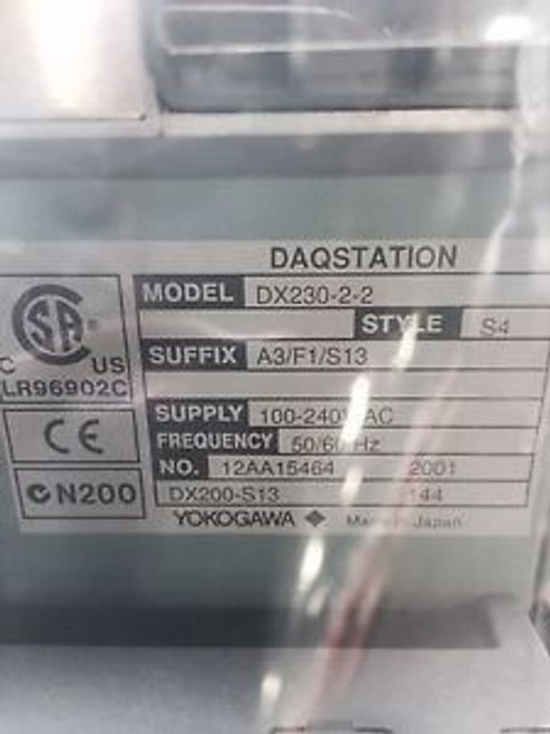 New YOKOGAWA DX230-2-2 A3/F1/S13 PAPERLESS RECORDER