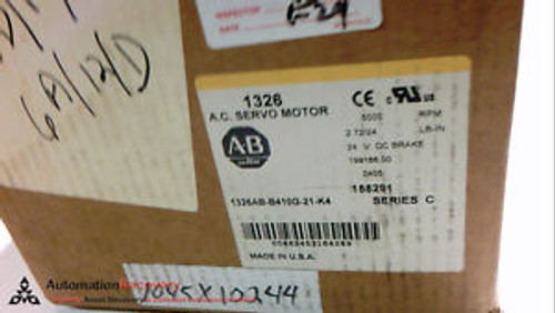 ALLEN BRADLEY 1326AB-B410G-21-K4 SERIES C, NEW