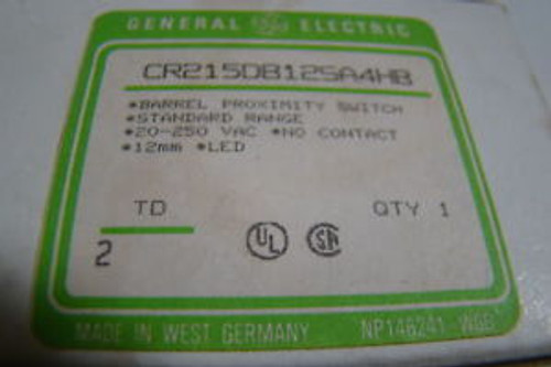 General Electric CR215DB125A4HB Barrel Proximity Switch