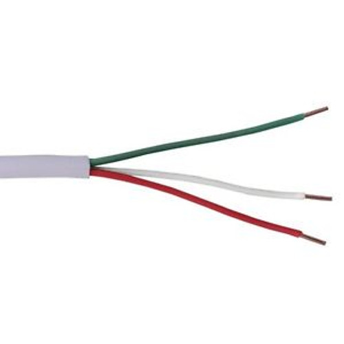 Eagle 500 FT 18 AWG GA 3 Conductor Cable Solid Copper Wire White Jacket Thermos