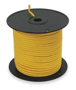 Portable Cord, SJTOW, Gauge 18/4, Copper, 250, PVC, Max 7A, Max 300V, Yellow