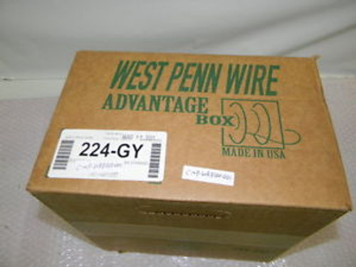 West Penn Wire 224-GY 18/2 PVC Unshielded Stranded (7x26) - Gray Jacket 1000