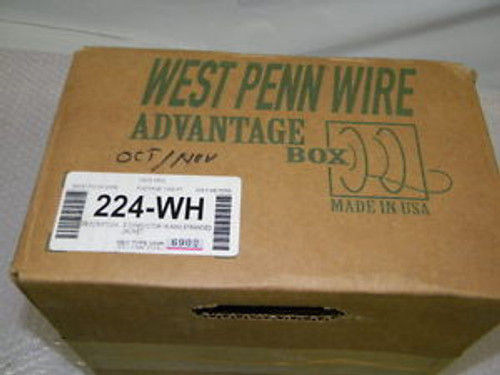 West Penn Wire 224-WH 18/2 PVC Unshielded Stranded (7x26) - White Jacket 1000
