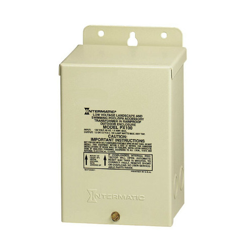 Intermatic PX100 Pool Light 100-Watt Safety Transformer, Beige