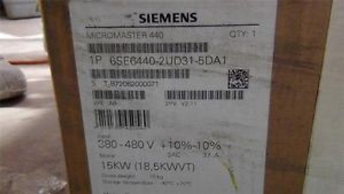 Siemens Micromaster 440 6SE6440-2UD31-5DA1 - NEW in Box - Never Installed