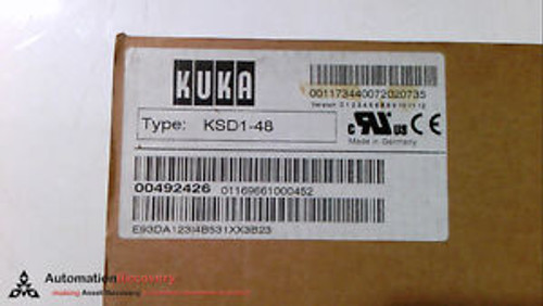 KUKA KSD1-48, SERVO DRIVE 48AMP 480-585V 480HZ, NEW