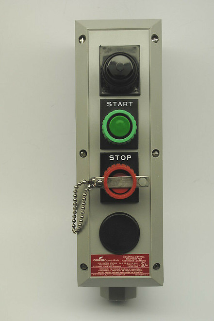 Crouse-Hinds N2S Start Stop Control Station Corrosion Resist. Hazard Location