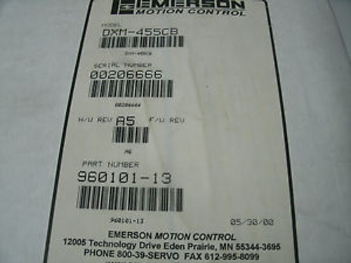 EMERSON SERVO MOTOR DXM-455CB DXM455CB 96101-13A5 240VAC 8.0A 1.95HP 3000RPM NEW