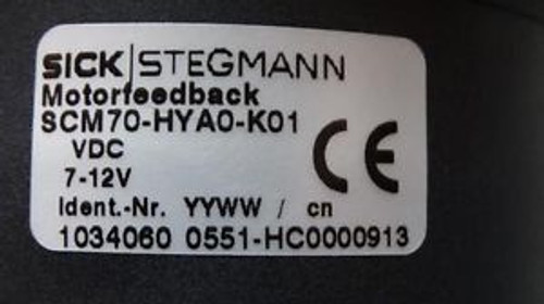 SICK Stegmann SCM70 HYA0 K01 /SCM70-HYA0-K01 HYAO KO1 Indent 1034060 Dubai Stock