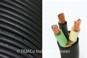 4/3 SOOW SO Cord 50 ft HD USA Portable Outdoor Indoor 600 V Flexible Wire cable