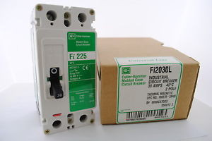 Cutler-Hammer Fi2030L  Universal Line Circuit Breaker 2P-30A NEMA & IEC Voltage