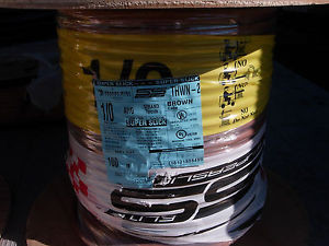 NEW 100 FEET OF 1/O THWN-2 COPPER WIRE STRANDED - BROWN INSULATED SUPER SLICK