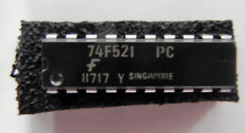 90 FAIRCHILD 74F521 PC 8-BIT IDENTITY COMPARATOR, 20 PIN DIP, BNIB / NOS