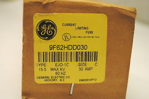 GE 9F62HDD030  General Electric 30-Amp, 15.5 KV, EJO-1, Current Limiting Fuse