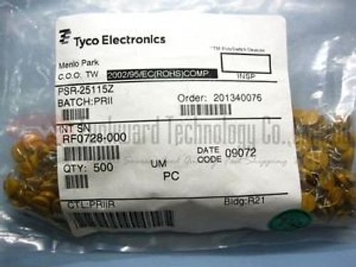 Tyco PSR-25115Z PSR-25115 Circuit Protection Resettable Fuses Chip x 100pcs