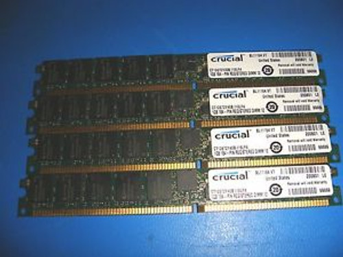 Crucial 4GB 1GB x4 DDR PC3200 400MHz ECC Registered CT12872Y40B.I18LF4  R959