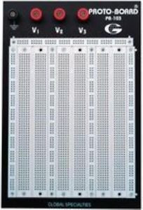 Global Specialties-Pb-103-Breadboard, Back Plate And Terminal, 2250 Tie Point